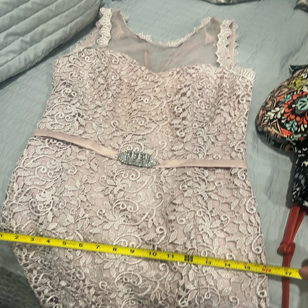 055 JS Collections Dusty Rose Formal Prom Dress Gown - Picture 10 of 10
